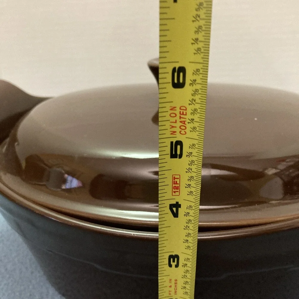 Longaberger Pottery Woven Traditions Chocolate 12